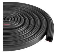 Pangda Bande d'étanchéité autocollante en caoutchouc EPDM en forme de D pour réduction du bruit, étanche à la poussière, pour voitures, bateaux, camping-cars, fenêtres, portes (1,9 cm de large x 1,9