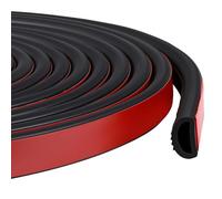 Pangda Bande d'étanchéité autocollante en caoutchouc EPDM en forme de D pour réduction du bruit, étanche à la poussière, pour voitures, bateaux, camping-cars, fenêtres, portes (1,9 x 1,1 cm (l x H)