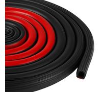Pangda Bande d'étanchéité autocollante en caoutchouc EPDM en forme de D pour réduction du bruit, imperméable à la poussière, pour voitures, bateaux, camping-cars, fenêtres, portes (1,9 cm de large x