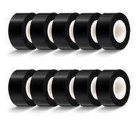 Pangda Lot de 10 rouleaux de ruban adhésif en silicone auto-fusionnant, très résistant, 2,5 x 3 m, imperméable et isolant, bandage de réparation auto-collant pour tuyau, équipement de gym, automobile