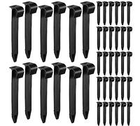 Pangda Lot de 100 piquets d'ancrage pour tuyaux d'irrigation de 1,27 cm, tube d'égouttement de 1,9 x 11,9 cm, ancre pour arroseur, aménagement paysager de jardin