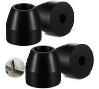 Pangda Lot de 4 embouts de rouleau de rail latéral en caoutchouc moulé noir de 5,1 cm pour remorque de bateau
