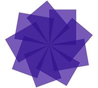 Pangda Lot de 9 filtres de lumière en gel pour correction de couleur - Feuilles en plastique - 4,3 x 21,6 cm - Pour film, vidéo, photo, scène (violet)