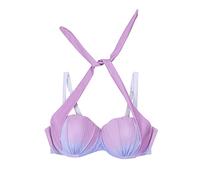 PANGHUBO Haut de bikini à bretelles coquillage dégradé sirène haut de bain push-up pour femme avec armatures soutien-gorge de bain, A7-g, M