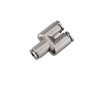 Pangocho 304 raccords de tuyau d'air pneumatique en acier inoxydable raccord à dégagement rapide en métal connecteur de tuyau de raccord à haute pression(PY,8MM)