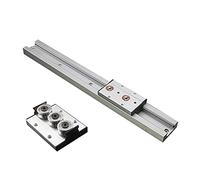 Pangocho CNC Rails 1 Bloc SGB15N et 1 SGR15 Guide de Guidage 300-800, Guide linéaire à Double axe intégré, glissière à roulettes de 38mm SGR15N 1 Set (Color : SGB15N 4UULocking, Size : 500mm)