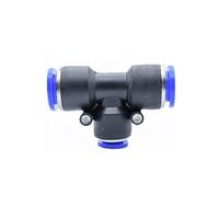 Pangocho Connecteur pneumatique de raccord pneumatique 6mm à accouplement rapide de tuyau en plastique de 16mm(PEG,10-6)