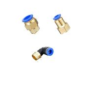 Pangocho Connecteur rapide pneumatique 4-12mm raccord d'air de Tube de tuyau 1/4 "1/8" 3/8 "1/2" BSPT coupleur de tuyau à filetage mâle(12-02,PC)