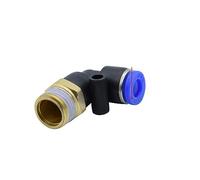 Pangocho Connecteur rapide pneumatique PLF PL SL 4MM-12mm raccord d'air de Tube de tuyau 1/4 "1/8" 3/8 "1/2" BSPT coupleur de tuyau à filetage mâle(12-01,PL)