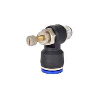 Pangocho Contrôle de vitesse raccord pneumatique contrôleur de papillon des gaz 4 6 8 10mm tuyau tuyau connexion réglable rapide Air SL 1/8 1/4 3/8 1/2(SL6-01)