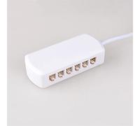 Pangocho Jinchao-Boîte de dérivation Boîte de jonction de projecteur à LED, connecteur séparateur, 1 à 4, 1 à 6, 1 à 12, pour la lumière 3V 12V Basse Tension, Corps Blanc Dispositif de Protection