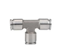 Pangocho Raccord rapide pneumatique en métal PU PV PE PY PZA SA PM 4 6 8 10 12 14 16mm connecteur de tuyau d'air enfichable 304 acier inoxydable(PE,12mm)