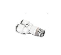 Pangocho Tuyau d'air à connecteur rapide pneumatique blanc 4 6mm 8mm 10mm 12mm filetage externe BSP PT 1/8 1/4 3/8 1/2(8-04 (8mm-PT1l2),PX)