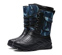 Pangolin Bottes de Neige Hiver Homme-Coque Imperméable, Tige Déperlante, Chausson Polaire Amovible, Semelle Antidérapante- Après-Ski Grand Froid Bleu 39 EU