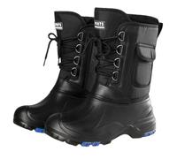 Pangolin Bottes de Neige Homme avec Crampons - Bottes d’Hiver Chaudes Doublées, Coque Imperméable, Chausson Intérieur Amovible, Semelle Antidérapante Noir 42 EU