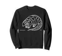 Pangolin Line Art Wildlife Animal Minimaliste Dessin Sweatshirt
