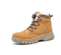 Pangolin Mode Casual Chaussures pour Hommes Velours épais Anti Crash Anti piqûre Anti Odeur Anti Usure sécurité Anti dérapant Boucle bandoulière Brown 41 EU