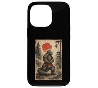 Pangolin Samurai Warrior Japanese Vintage Graphic Ukiyo-e Coque pour iPhone 13 Pro