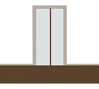 Pangolino® Porte anti-poussière avec fermeture magnétique - 1,20 x 2,20 m - Ultra stable - Porte de construction avec fermeture magnétique - Paroi anti-poussière - Porte à film (100 µ)