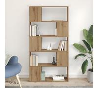 Pangshiyuan Meuble TV en bois de chêne artisanal, 2 étagères, design ouvert, surface mate, 80 x 24 x 155 cm, pour salon