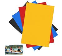 pangutheos 4 Pièces Kit de Réparation pour Bateau Gonflable, 15x10cm Patch PVC, Rustines Épaissies Étanche pour Pneumatique, Kayak, Canoë(Couleur)