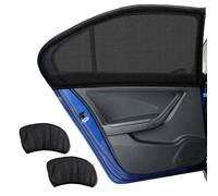 PANGUYN 2 Pièces Pare-Soleil Fenêtre Arrière pour DS Automobiles DS3 Crossback I 2019-2024, Chaussette Protection UV Respirante Maillage Extensible Ombrage Voiture