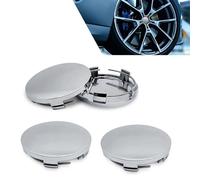 PANGUYN 4 Pcs Cache Moyeux pour Audi A6 Limousine C8 4K I 2018-2024 60mm, Enjoliveurs de Roue ABS Voiture Cache Moyeux Capuchons de Moyeu Remplacement Accessoires Voiture,Silver