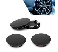 PANGUYN 4 Pcs Cache Moyeux pour Audi Q2 GA I 2016-2020 60mm, Enjoliveurs de Roue ABS Voiture Cache Moyeux Capuchons de Moyeu Remplacement Accessoires Voiture,Black