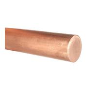 Pangyoo Barre ronde en cuivre T2 de 12 mm à 80 mm for applications de mise à la terre et recherche sur la conduction thermique et l'induction électromagnétique(25x150mm)