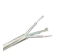 Pangyoo Fil électrique Câble d'extension de suspension 220 V, fil électrique transparent en PVC, cordons de lampe à 2 ou 3 conducteurs, câble rond transparent de 0,75 mm2(3 Core Round,5meter)