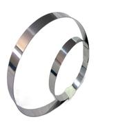 Pangyoo Tôle et feuillard en acier inoxydable 301 de 100 mm x 1000 mm for applications polyvalentes(0.05x100x1000mm)
