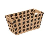 Panier De Rangement - Marron - Papier Et Fer - L. 31 X P. 15 X H. 15 Cm Beige G