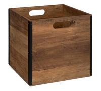 Panier 31x15cm ""Mix N' Modul"" effet bois foncé - 5 five simply smart