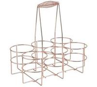 Panier 6 bouteilles design métal cuivré Cuivré G