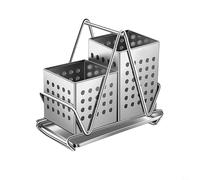 Panier à baguettes adapté à la cuisine avec système de séparation intelligent pour garder les ustensiles triés et faciles à récupérer après le lavage (avec plateau)