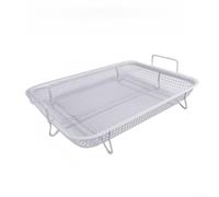 Panier à Barbecue Acier Inoxydable Grand Format Antiadhésif(Small Basket White)