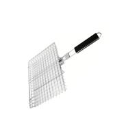 Panier à barbecue pratique, en acier inoxydable, 32 cm, avec outil de cuisson amovible, parfait pour les légumes de poisson, la viande, panier pliable pour barbecue et viande