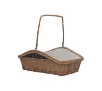 Panier à bois de chauffage avec poignée 61,5x46,5x58 cm Marron