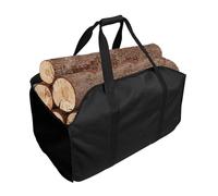Panier à Bois pour Cheminée 60 × 34 × 40 cm - Grand Sac à Bûches en Tissu Oxford Imperméable et Résistant, Panier à Bois Pratique pour le Transport et le Rangement du de Chauffage