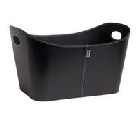 Panier à bûches en cuir Aduro Baseline noir