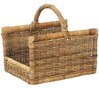 Panier à bûches en poelet avec anse renforcée