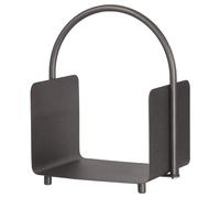 Panier à bûches Lienbacher anthracite, hauteur 49 cm