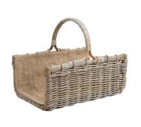 AUBRY GASPARD - Panier à bûches Osier et Jute 50 cm