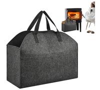 Panier à bûches | Panier à bûches | Panier de rangement pour bûches avec poignées robustes | Sac à poignées pour bois de chauffage, sac de rangement de vêtements robuste pour bois de chauffage