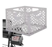 Panier à charbon, boîte de fumage avec panier à charbon de bois en acier inoxydable et poignée, accessoire de four inoxydable pour la maison, panier à charbon de bois, accessoire de four, convient à