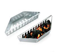 Panier à charbon de 38,1 cm pour barbecues Weber Kettle, long plateau à charbon pour hayon de camping et accessoires de barbecue dans le jardin (0,6 mm)