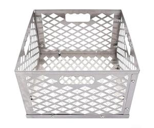 Panier à charbon de bois en acier inoxydable avec pinces de porte pour Oklahoma Joe pour Longorn pour Bandera, pièces de rechange pour gril, panier à feu en acier inoxydable très résistant anti-design