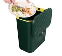 Panier à compost de cuisine | Conteneur à ordures rembourré pour cuisine | Boîte à ordures montée au mur, outil de cuisine, pas de déchets de Perforaz
