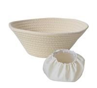 Panier à - Corde en coton faite à la main avec doublure, panier à pâte aigre | Récipient de rangement pour pâtisserie, gadget de cuisine, fournitures de pâtisserie pour artisanaux