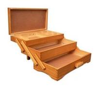 Panier à couture en bois à 3 niveaux - 17x37x22.6 cm - Distrifil(...) - Marron Marron G